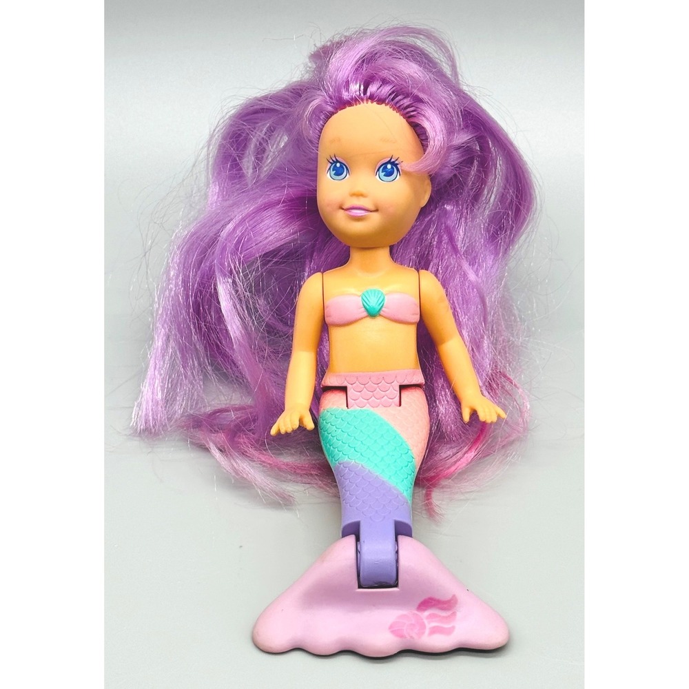 Playskool My Pretty Mermaids Rainbow Beauty Doll Vintage 1991 Purple Hair